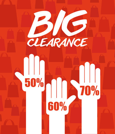 clearance graphic design , vector illustrationのイラスト素材