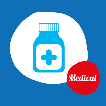 medical graphic design , vector illustrationのイラスト素材