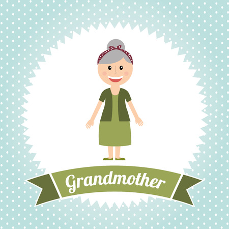 grandmother graphic design , vector illustrationのイラスト素材