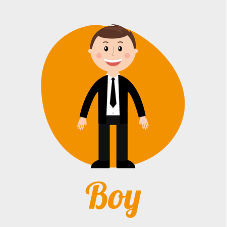 boy graphic design , vector illustrationのイラスト素材