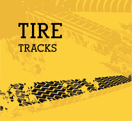 Tire design over yellow background, vector illustrationのイラスト素材