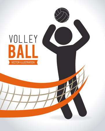 Sports design over white background, vector illustrationのイラスト素材