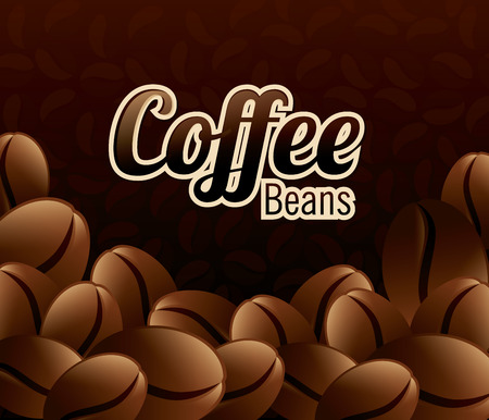 Coffee design over brown background, vector illustrationのイラスト素材