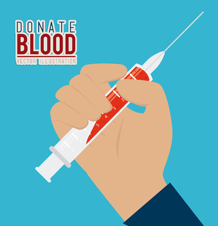 Medical design over blue background, vector illustrationのイラスト素材