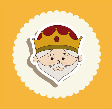 Christianity  design over yellow background, vector illustrationのイラスト素材