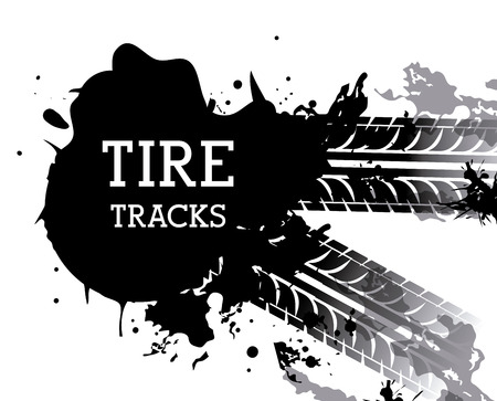 Tire design over white background, vector illustrationのイラスト素材