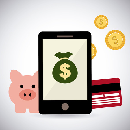 money graphic design , vector illustrationのイラスト素材