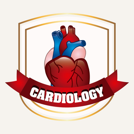 cardiology graphic design , vector illustrationのイラスト素材