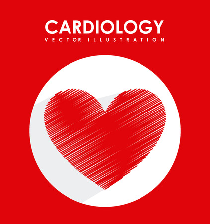 cardiology graphic design , vector illustrationのイラスト素材
