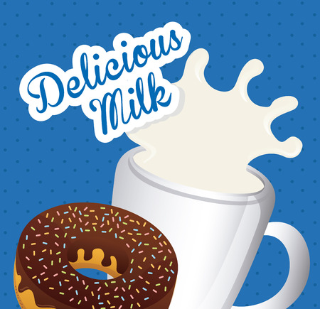 milk graphic design , vector illustrationのイラスト素材