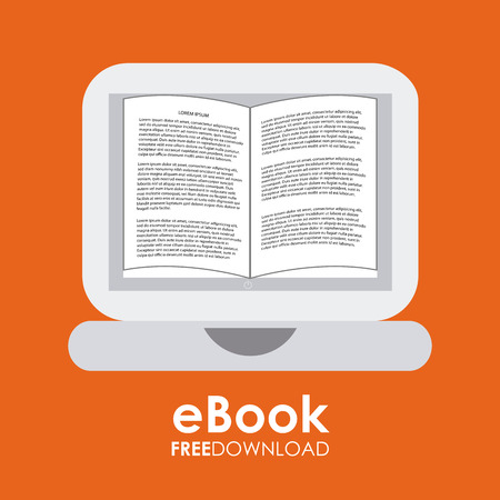 ebook graphic design , vector illustrationのイラスト素材