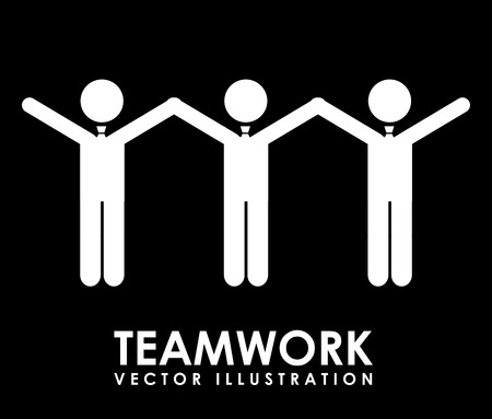 teamwork graphic design , vector illustrationのイラスト素材