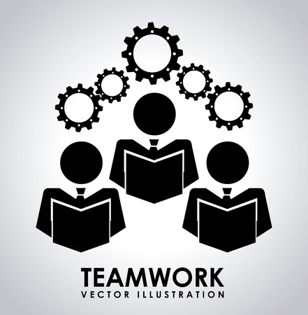 teamwork graphic design , vector illustrationのイラスト素材
