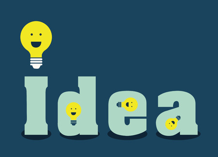 idea graphic design , vector illustrationのイラスト素材