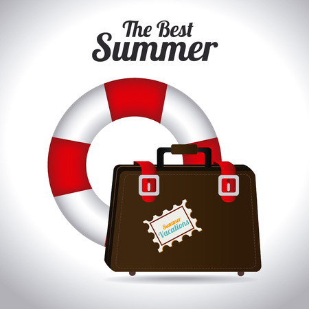 Summer design over white background,vector illustrationのイラスト素材