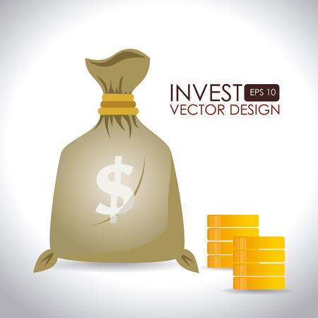 Money design over white background,vector illustrationのイラスト素材