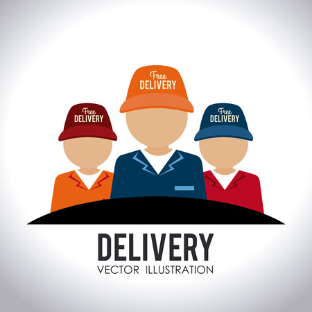 Delivery design over white background,vector illustrationのイラスト素材