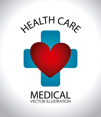 Medical design over white background,vector illustrationのイラスト素材