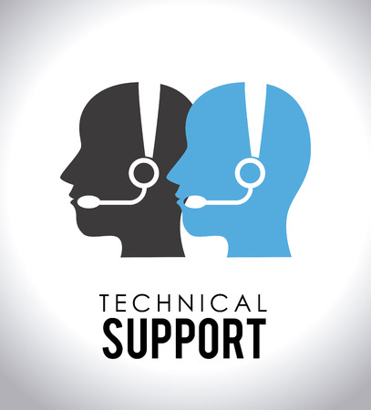 Support design over white background,vector illustrationのイラスト素材