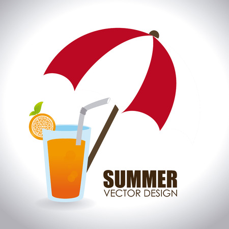 Summer design over white background,vector illustrationのイラスト素材