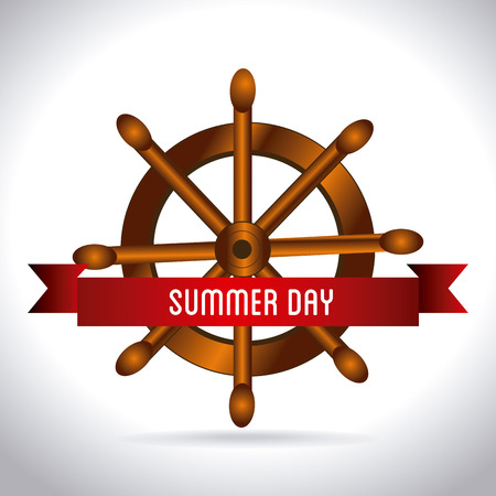 Summer design over white background,vector illustrationのイラスト素材