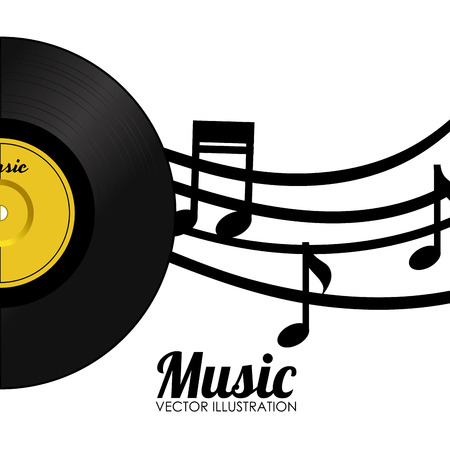 Music design over white background,vector illustrationのイラスト素材