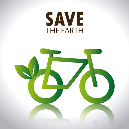 Ecology design over white background,vector illustrationのイラスト素材