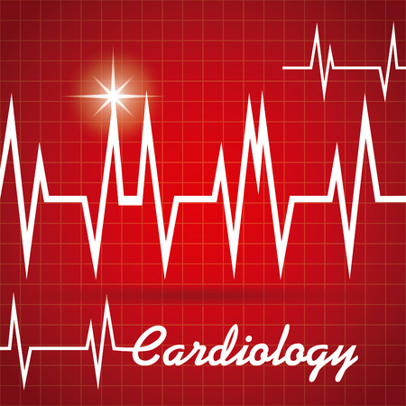 cardiology graphic design , vector illustrationのイラスト素材