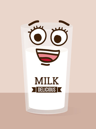milk graphic design , vector illustrationのイラスト素材