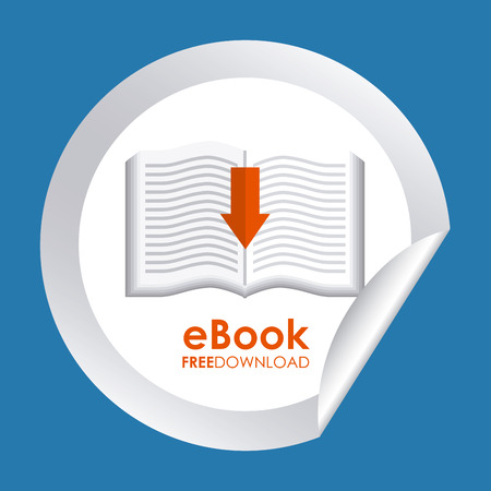 ebook graphic design , vector illustrationのイラスト素材