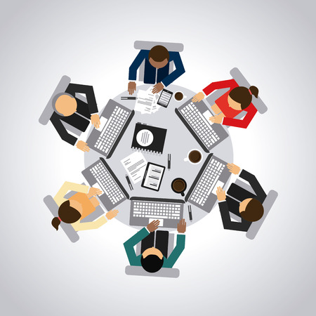teamwork graphic design , vector illustrationのイラスト素材