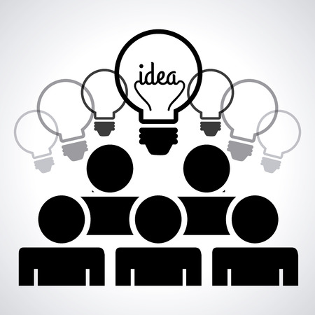 idea graphic design , vector illustrationのイラスト素材