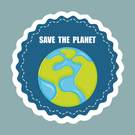 ecology graphic design , vector illustrationのイラスト素材