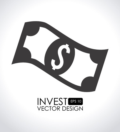 Money design over white background,vector illustrationのイラスト素材