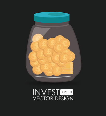 Money design over gray background,vector illustrationのイラスト素材