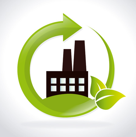 Ecology design over white background,vector illustrationのイラスト素材