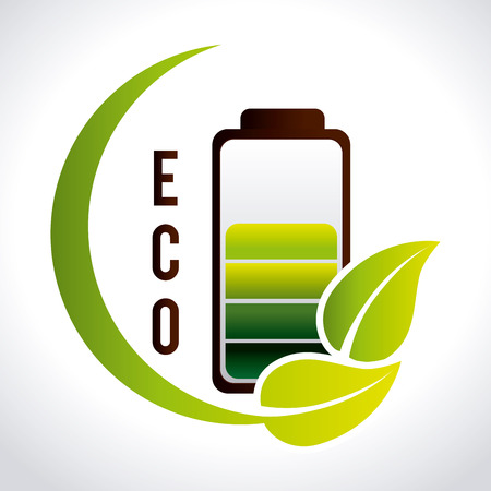 Ecology design over white background,vector illustrationのイラスト素材