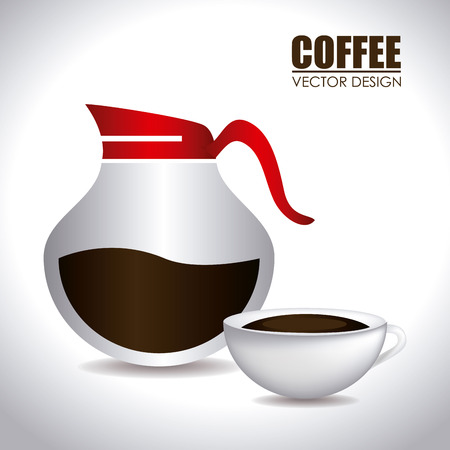 Coffee design over white background,vector illustrationのイラスト素材
