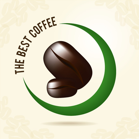 Coffee design over beige background,vector illustrationのイラスト素材