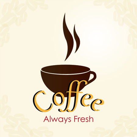 Coffee design over beige background,vector illustrationのイラスト素材