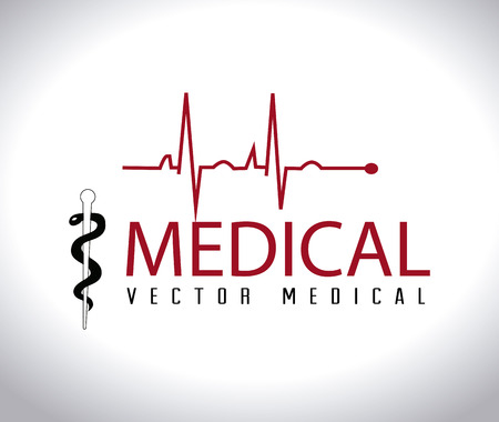 Medical design over white background,vector illustrationのイラスト素材