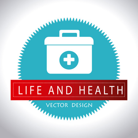 Medical design over white background,vector illustrationのイラスト素材