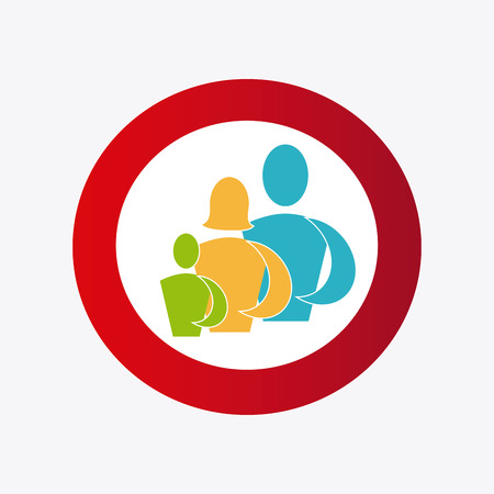 Family design over white background,vector illustrationのイラスト素材
