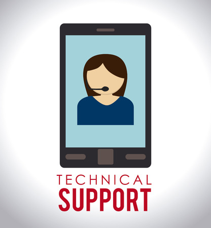 Support design over white background,vector illustrationのイラスト素材