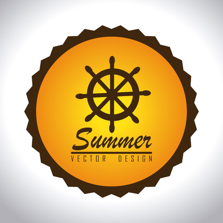Summer design over white background,vector illustrationのイラスト素材