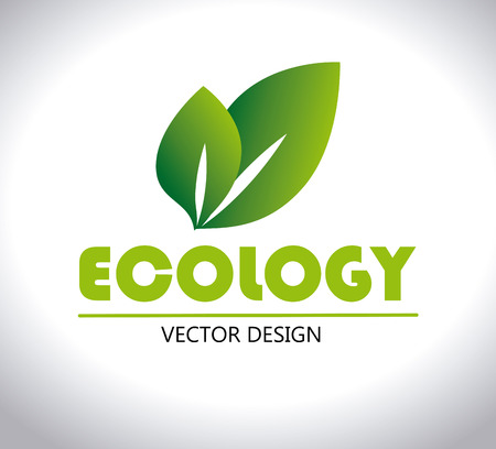 Ecology design over white background,vector illustrationのイラスト素材