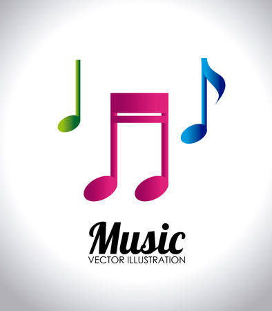 Music design over white background,vector illustrationのイラスト素材