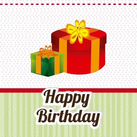 Birthday design over white background,vector illustrationのイラスト素材