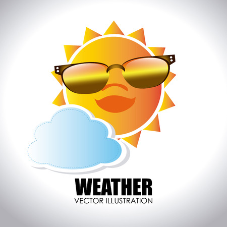 Weather design over white background,vector illustrationのイラスト素材