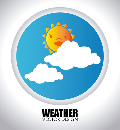Weather design over white background,vector illustrationのイラスト素材